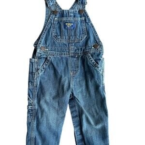 OshKosh B’Gosh 12M Denim Overalls Snap Closure Classic